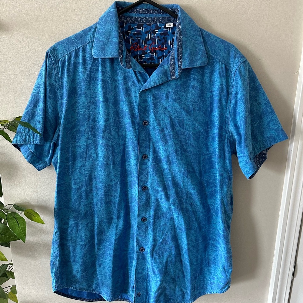 Robert Graham Men's Blue Casual Shirt